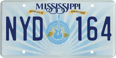 MS license plate NYD164