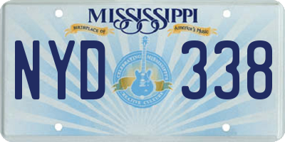 MS license plate NYD338