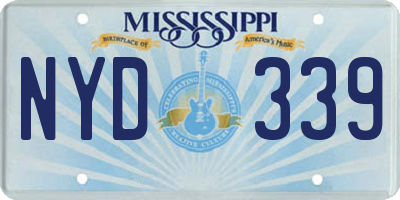 MS license plate NYD339