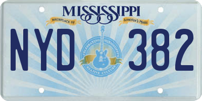 MS license plate NYD382