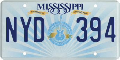 MS license plate NYD394