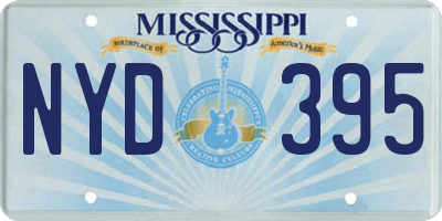 MS license plate NYD395