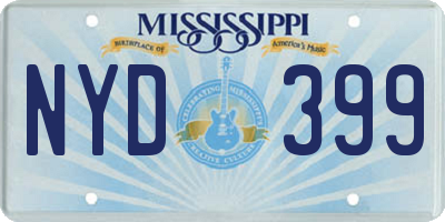MS license plate NYD399