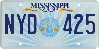 MS license plate NYD425