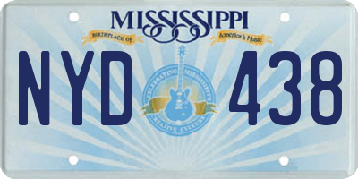 MS license plate NYD438