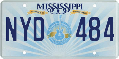 MS license plate NYD484