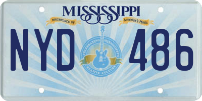 MS license plate NYD486