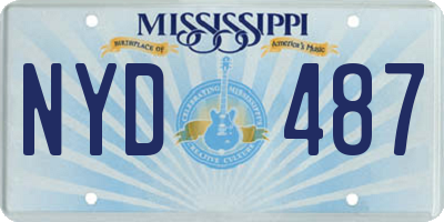 MS license plate NYD487