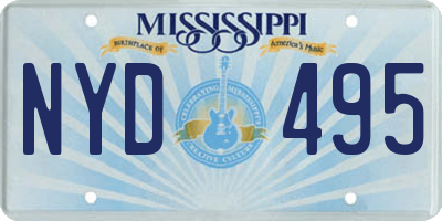 MS license plate NYD495