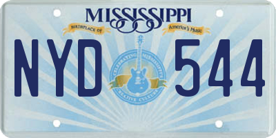 MS license plate NYD544