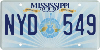 MS license plate NYD549