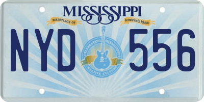MS license plate NYD556