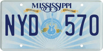 MS license plate NYD570