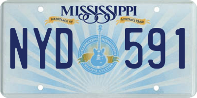 MS license plate NYD591