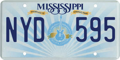 MS license plate NYD595