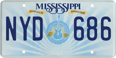 MS license plate NYD686