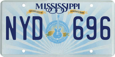 MS license plate NYD696