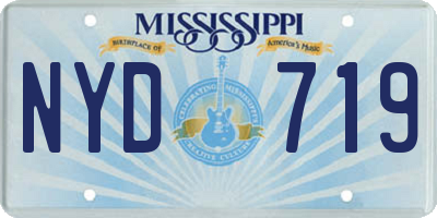 MS license plate NYD719