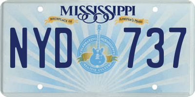 MS license plate NYD737