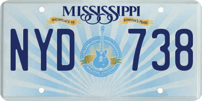MS license plate NYD738