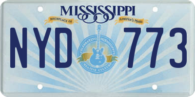MS license plate NYD773