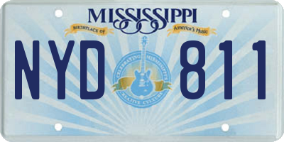 MS license plate NYD811