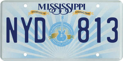 MS license plate NYD813