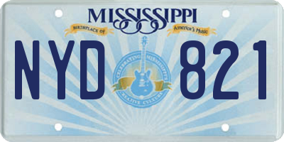 MS license plate NYD821