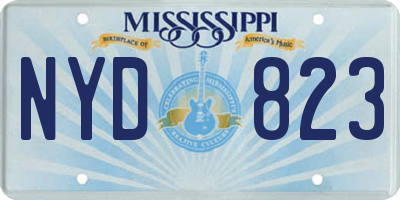 MS license plate NYD823
