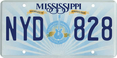 MS license plate NYD828