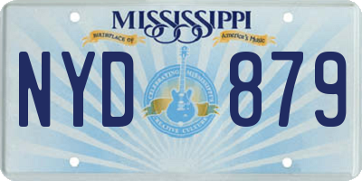 MS license plate NYD879