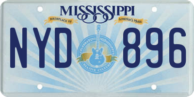 MS license plate NYD896