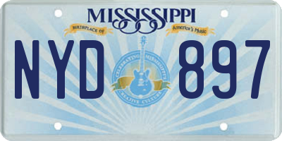 MS license plate NYD897