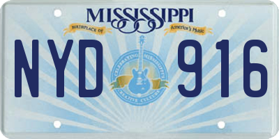 MS license plate NYD916