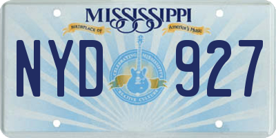MS license plate NYD927