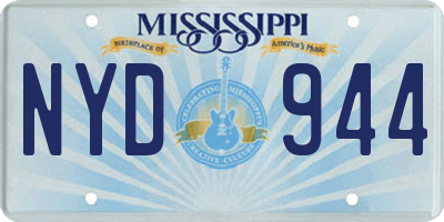 MS license plate NYD944