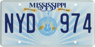 MS license plate NYD974