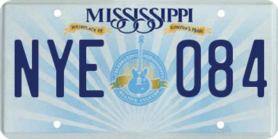 MS license plate NYE084