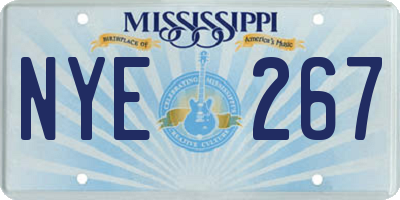 MS license plate NYE267