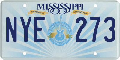 MS license plate NYE273