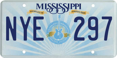 MS license plate NYE297