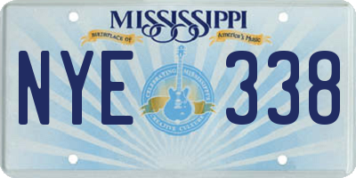 MS license plate NYE338