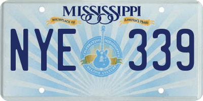 MS license plate NYE339