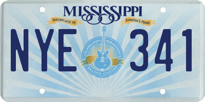 MS license plate NYE341