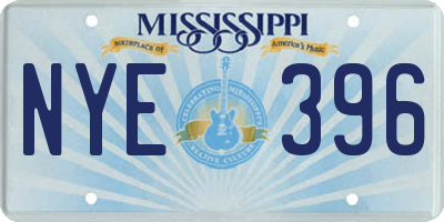 MS license plate NYE396