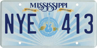 MS license plate NYE413