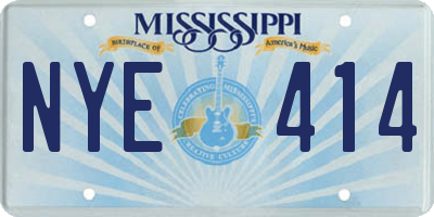 MS license plate NYE414