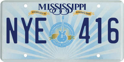MS license plate NYE416