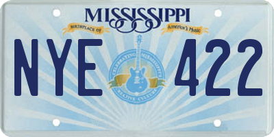 MS license plate NYE422