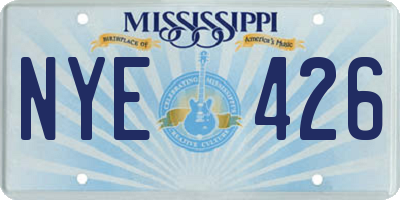 MS license plate NYE426
